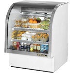 True TCGG-36-HC-LD - Curved Glass Deli Case, 36-1/4